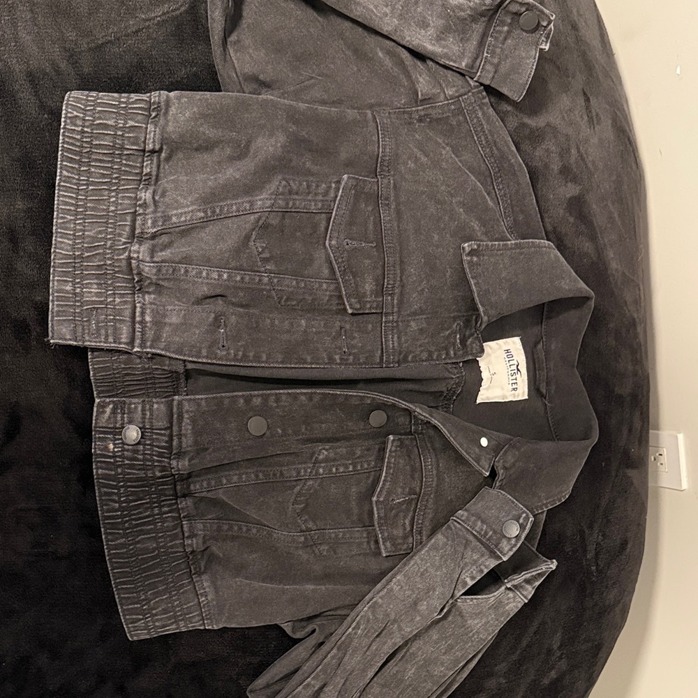 Hollister Charcoal Denim Jacket